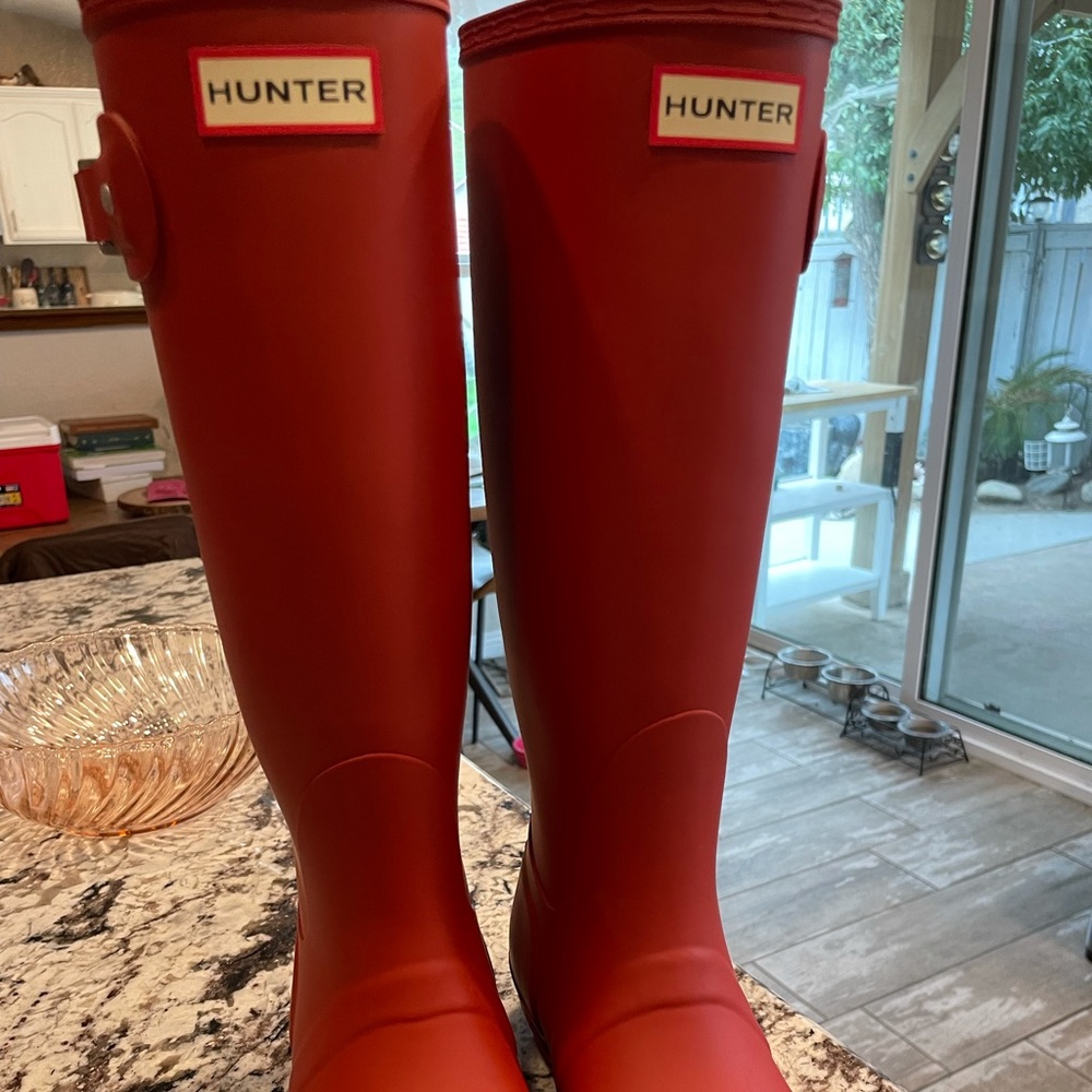 Red Hunter Boots